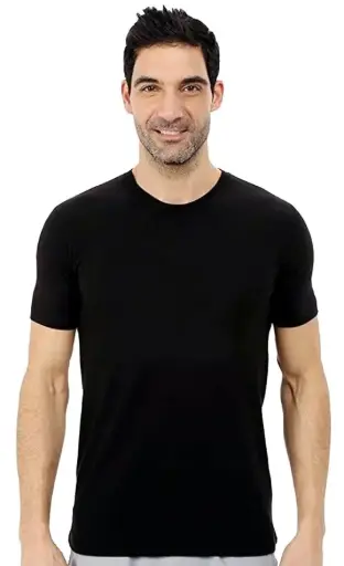 Classic Crew Neck T-Shirt, White, Short Sleeve